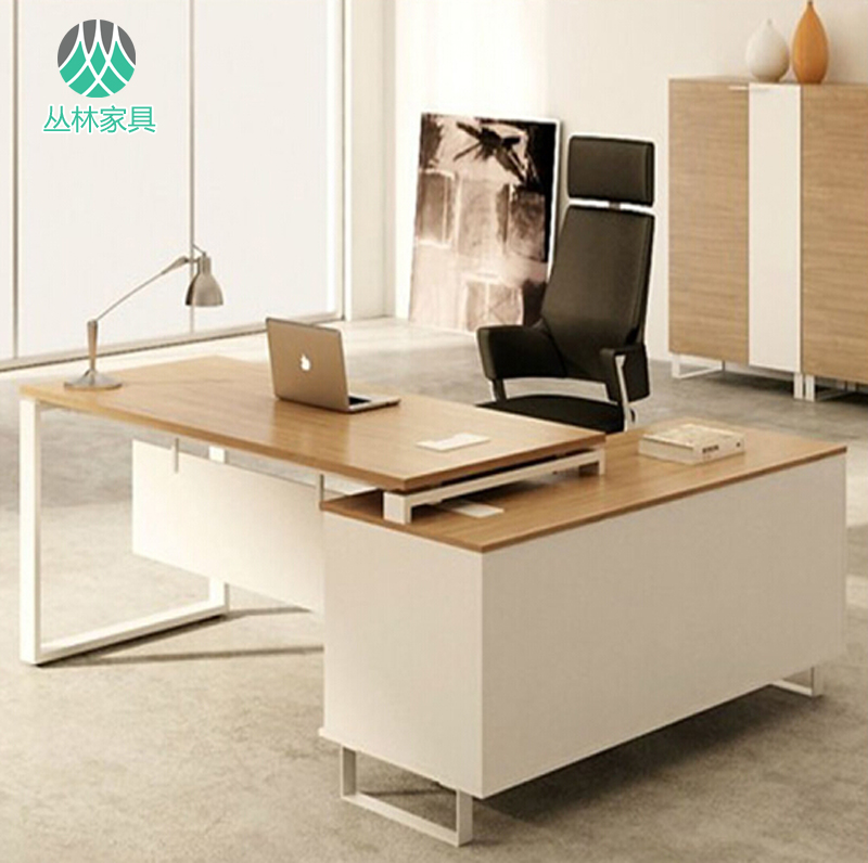 Desk simple modern boss desk office furniture table and chair combination president executive desk manager supervisor single table