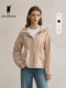 Polowalk Hooded Jacket for Women 2026 Spring and Autumn New Style Simple Fashion Versatile Outdoor Windproof Jacket