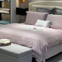 Small white and strict selection of beauty to home textiles 120s long suede cotton color weave jacquard tribute satin four pieces