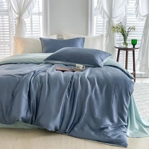 Small and white to choose CEOs home textile high-end pure color double parquet of four pieces