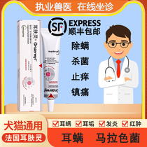 Ear-skin-cat dog in addition to killing ear mite Malacolour bacteria medicine to remove ear mite feline Pets with a clean ear canal