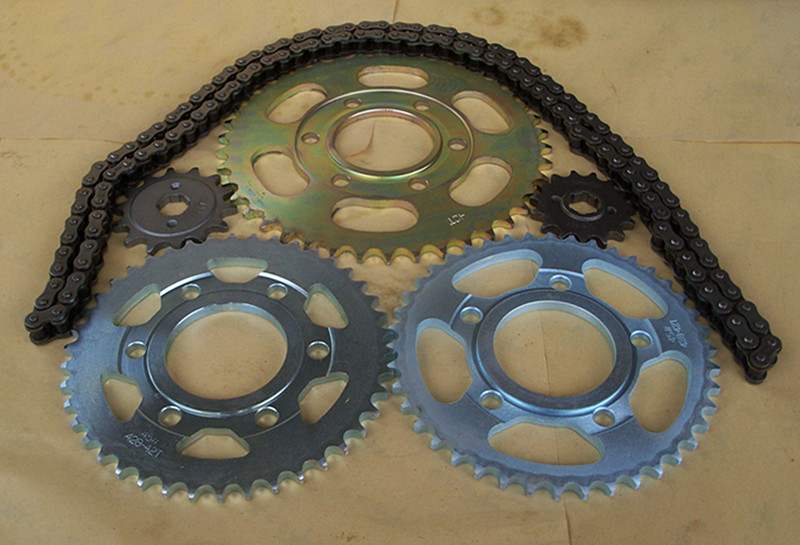 Horizon Street Racing Road Racing Road Racing 520 6 Holes 5 Holes Racing Dragon Locomotive Sets Chain Large Fluted Disc Size Gears