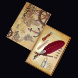 Ретро кисть для письма, комплект для школьников и студентов, ручка подходит для мужчин и женщин, милая каллиграфия для взрослых, подарочная коробка, европейский стиль