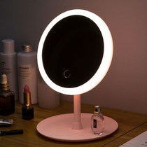 Net red makeup mirror with light smart vanity mirror LED desktop Mirror Student Supplement light mirror beauty makeup dormitory mirror