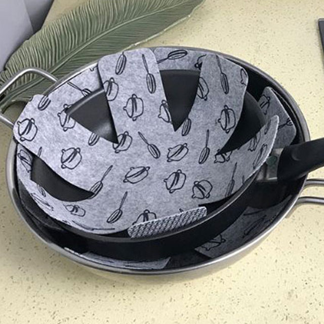 Cookware storage pot protective pad tableware enamel kitchen