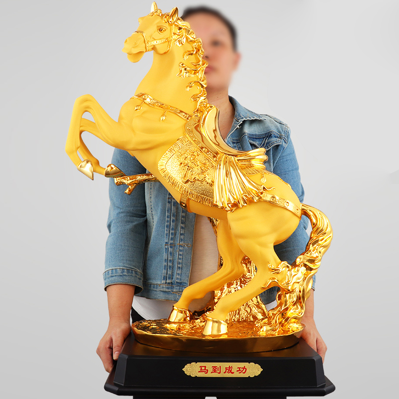 Horse Pendulum handicraft Merchants Feng Shui Horses to Success Home Living room Wine Cabinet TV Cabinet Office Table Decorations