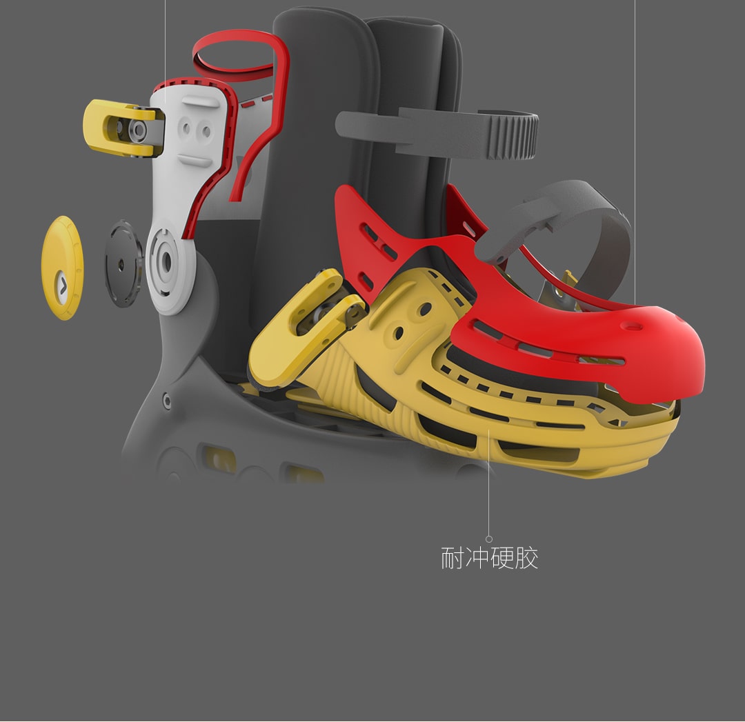 小米生态链 柒小佰 萌趣小怪兽轮滑鞋 适合3-7岁儿童 图10