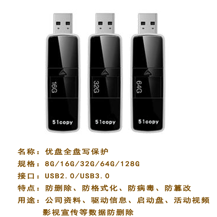 Anti-delete anti-formatting anti-virus anti-write U disc) Write protection U pan batch production