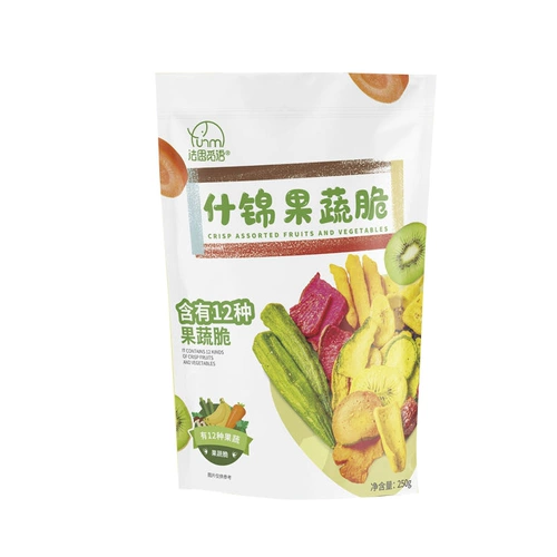 Комплексные фрукты и овощные хрустящие овощи сухой и фрукты сухой и фрукты двенадцать видов смешанной установки 250 г дегидратации бами
