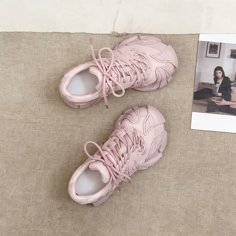 Vintage Genuine Leather Thick-Soled Octopus Dad Shoes for Women, 2026 Spring New Super Popular Pink Sneakers, Breathable Shoes Vintage Genuine Leather Thick-Soled Octopus Dad Shoes for Women, 2026 Spring New Super Popular Pink Sneakers, Breathable Shoes