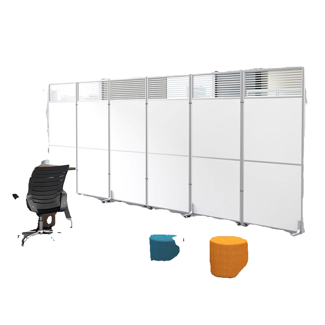 ໂຮງງານຜະລິດພາຕິຊັນລົດ warehouse movable isolation baffle screen mobile partition office push-pull folding board partition