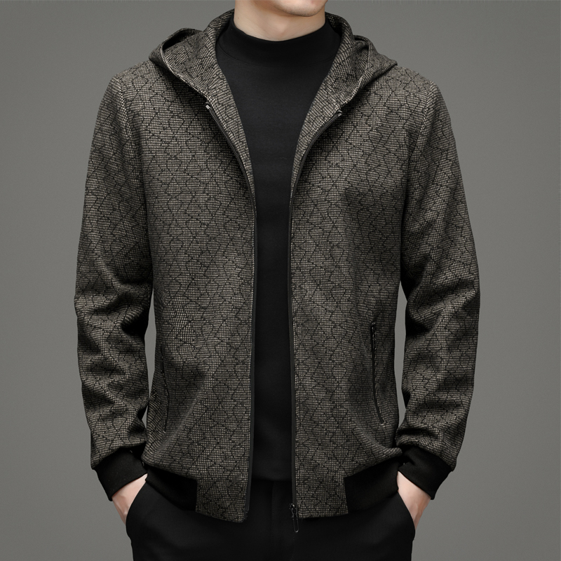 Fugui Bird Men's Jacket Spring Autumn Season New Business Casual Brief Winter Even Cap Jacket Men's Fashion Trends