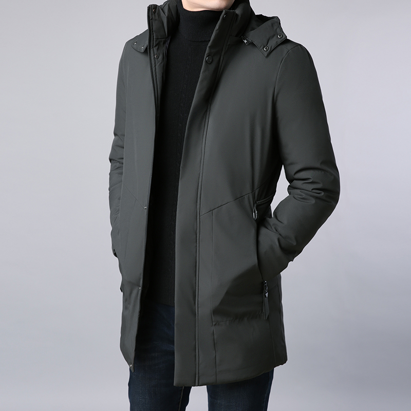 Rich Guido Long version of cotton clothes men's clothing new dads autumn cotton padded jacket trending casual men's winter coats thickened