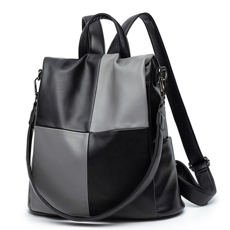 Boomer Genuine Leather Rear Shoulder Bag Woman 2021 New Fashion Big Capacity Theft Proof Bag Soft Leather Crash Color Travel Bag