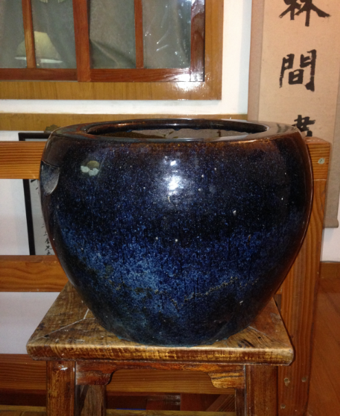 古董古玩收藏杂项宜钧釉紫砂缸字画缸鱼缸
