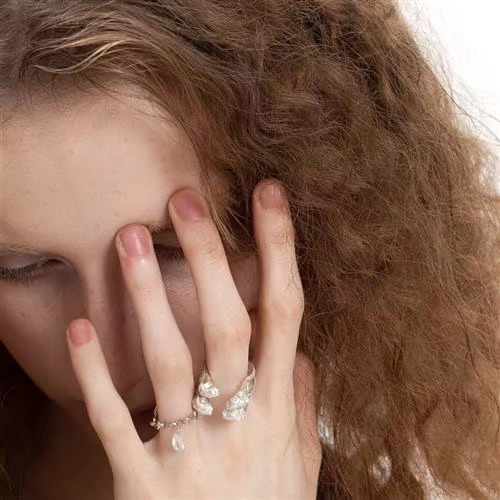 Оригинальное дизайнерское кольцо подходит для мужчин и женщин ручной работы для влюбленных, серебро 925 пробы