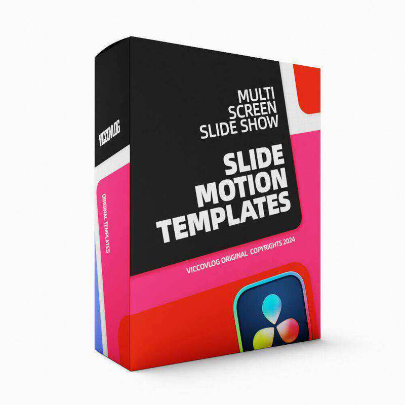 Viccovlog Davinci Original Sliding Screen Motion Templates