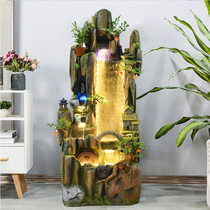 Fake Mountain Flowing Water Fountain Living Room Indoor Humidifier Balcony Landscape Decoration TV Cabinet Next To the Pendulum Pieces