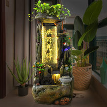 Fake Mountain Fountain Running Water Living-room Decoration Landscape Feng Shui wheel Merchants Office Home Opening Gift