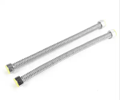 304 stainless steel bellows 4 points explosion-proof inlet pipe water heater hot and cold household upper water inlet hose pipe