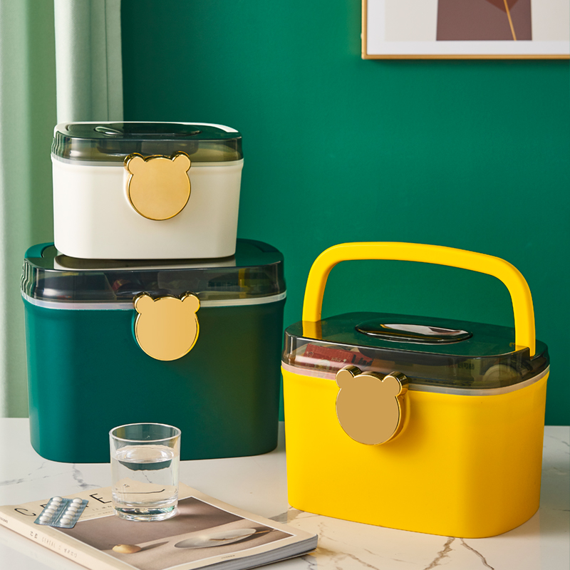 Medicine box family medicine storage box small medicine box household large-capacity medical multi-layer large emergency first aid box