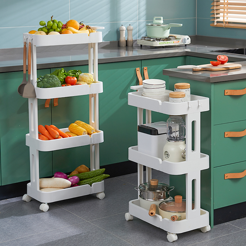 Kitchen Shelve Home Storage Shelve Sub-Floor Multilayer Supplies Large Whole Small Cart Multifunction Vegetable Basket