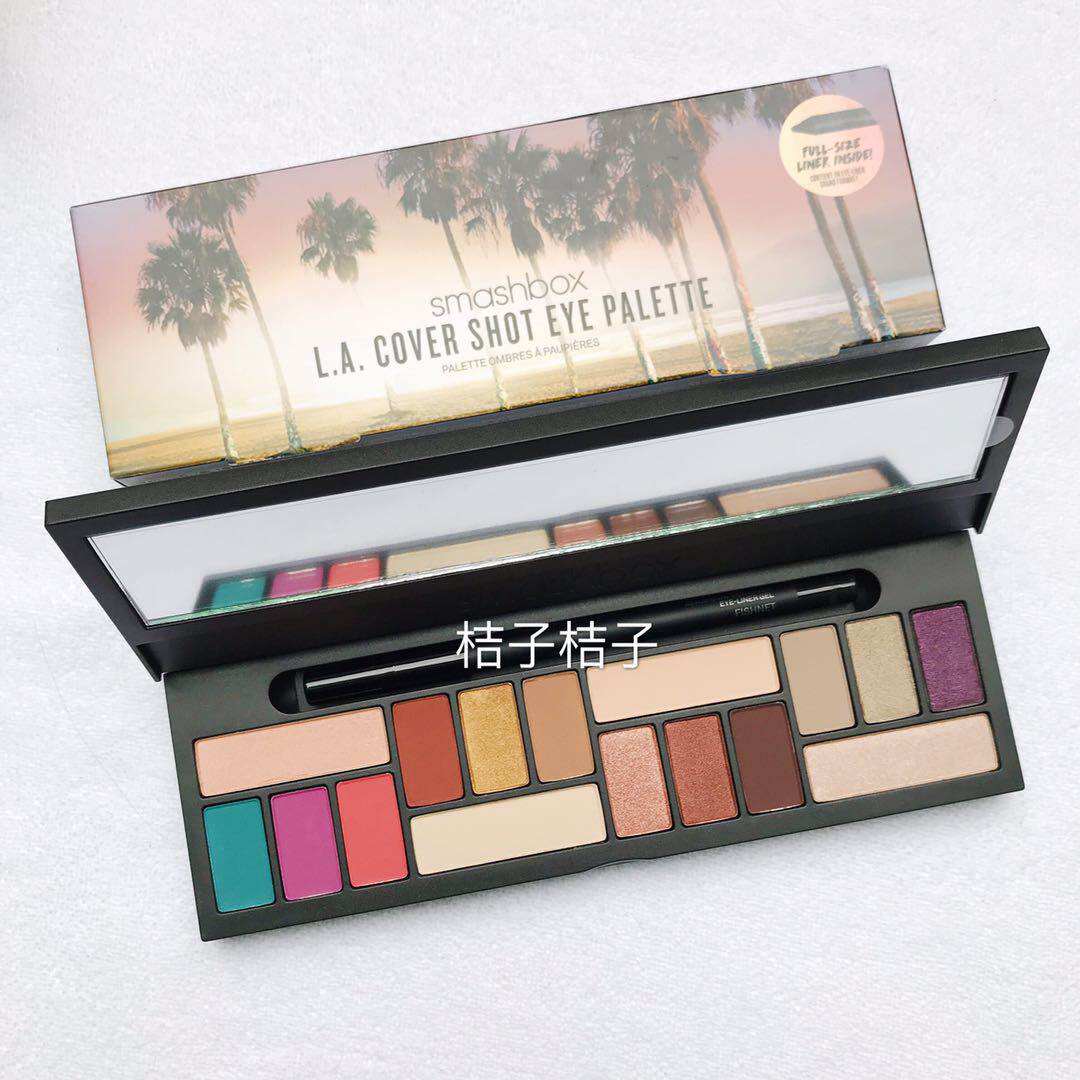 Spot ~ US Smashbox LA COVER SHOT Loshirts 16 Color Eye Shadow disc Gift Eye-line Pen