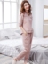 Mid-tay áo pajama cô gái mùa hè mỏng quần cotton nửa tay áo daeronhome ngắn tay có thể đi ra ngoài thường bảy tay. 