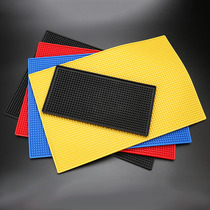 Nightclub Bar Milk Tea Shop Cup Mat Bar Terrace Water Filtration Anti Slip Mat Water Cup Anti Slip water Cushion KTV Rubber Square Bar Mat