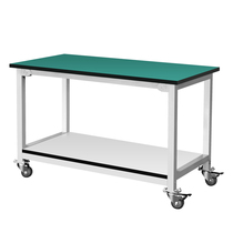 Antistatic bench double-deck with wheel table operating table maintenance table electronic factory workshop working table packing table table