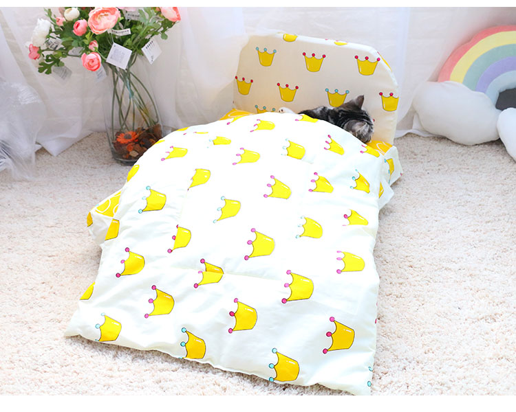 Dog mat vẻ đẹp ngắn mèo tổ pad bốn mùa phổ quát bông pad điều hòa mùa hè mat chó ngủ chăn thú cưng mat - Cat / Dog hàng ngày Neccessities 	bát ăn nghiêng cho mèo	
