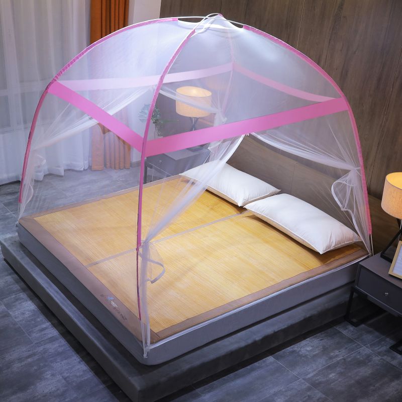 Free to install Mongolian mosquito-proof mosquito nets double doors dust-proof and simple mosquito nets for home outdoor universal mosquito-proof
