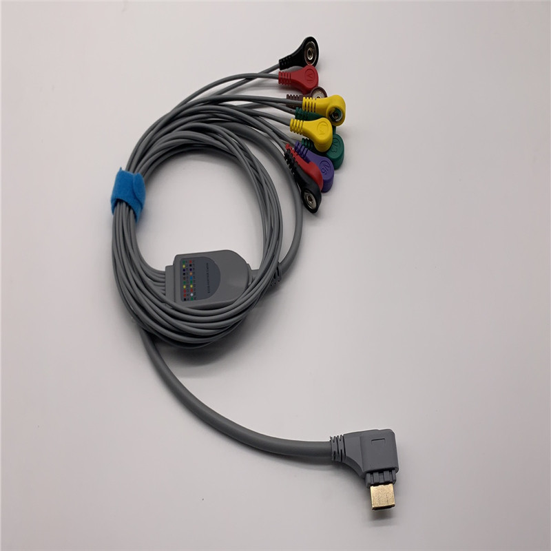 兼容适用于美国迪姆DMS动态心电图机导联线DMS300-4A连接线10导