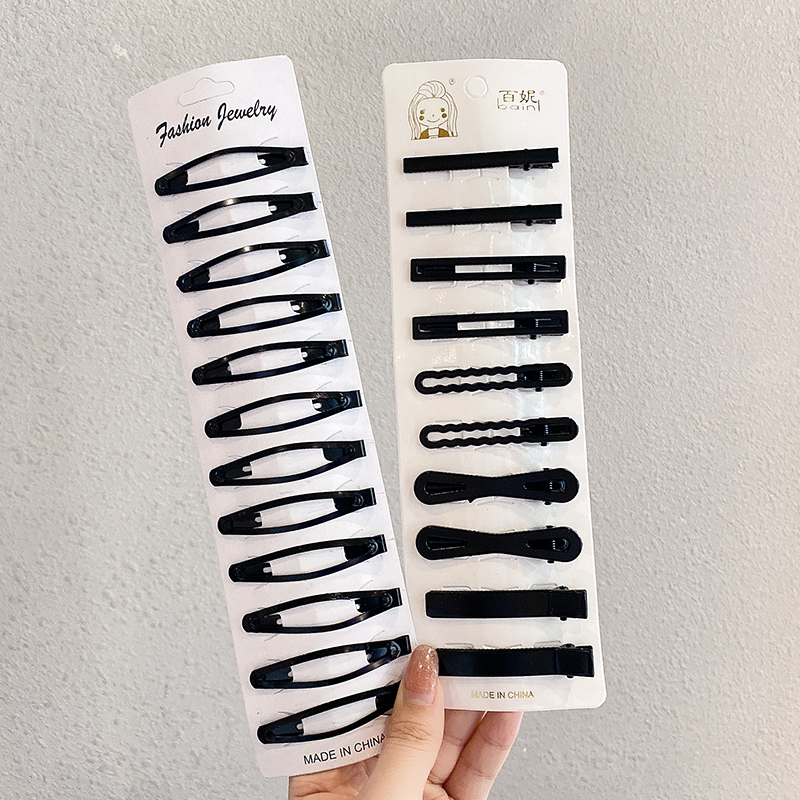 images 31:The black hairpin side Liu Haifa is about a word clip card broken hair clip headdress head pinch head spoon hair