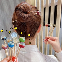 Daily hair hairpin cute Japanese color ball Mori headdress girl simple modern ball head curler