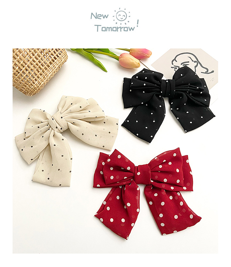 Women's Cute Simple Style Bow Knot Alloy Cloth Hair Clip display picture 11