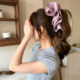 ໃໝ່ 2026 bud shark clip cream pleated face-showing small versatile hair accessory full back of the head grabber hair accessory