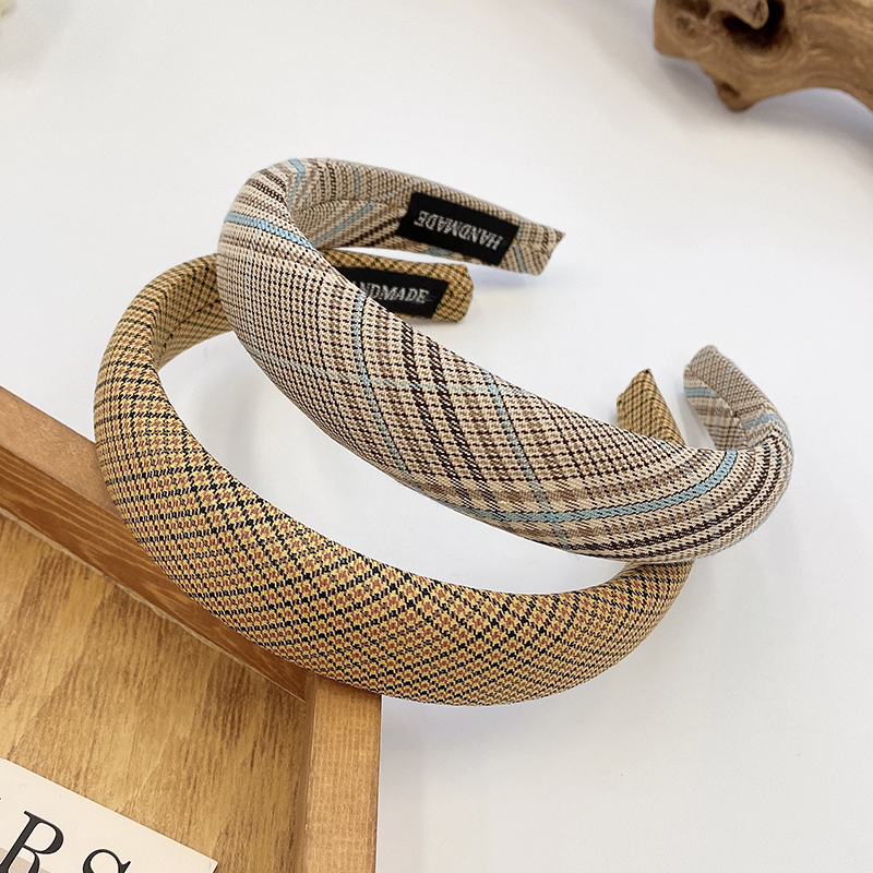 images 24:Milk-colored sponge high-cranial top hair hoop female wash face hoop retro French high-fashioned hair bundle hairpin chuckle headdress autumn winter