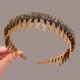 6#Coffee Color Broken Drilling Hair Hoop