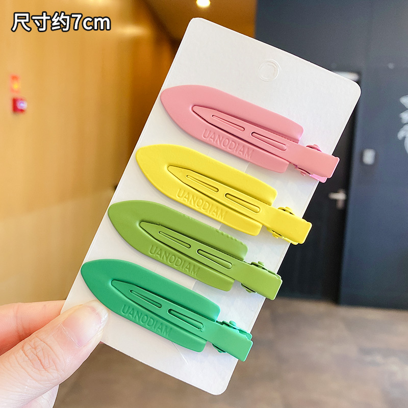 images 32:Color-free hair clip side summer candy bang bang bucket duck mouth pintoon hairpin