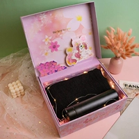 Умный черный стакан, шарф, подарочная коробка