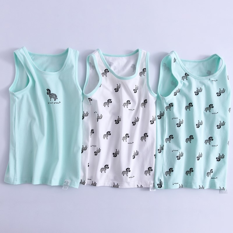 Childrens vest cậu bé bông bên trong mặc mùa xuân và mùa hè bụng đáy mỏng đáy xuống cậu bé áo khoác bé vest.