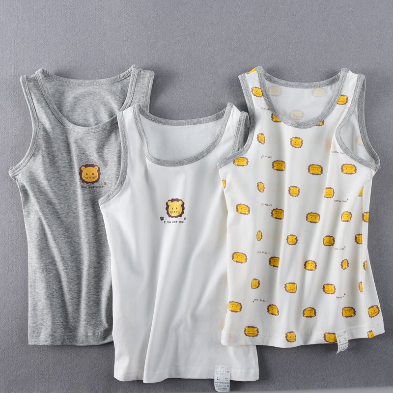 Childrens vest cậu bé bông bên trong mặc mùa xuân và mùa hè bụng đáy mỏng đáy xuống cậu bé áo khoác bé vest.