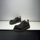 Martin boots men's low-top British style retro nubuck ເກີບເຮັດວຽກຫນັງ sole ຫນາເພີ່ມຂຶ້ນຫນັງແທ້ຂະຫນາດໃຫຍ່ toe ເກີບຜູ້ຊາຍບາດເຈັບແລະ