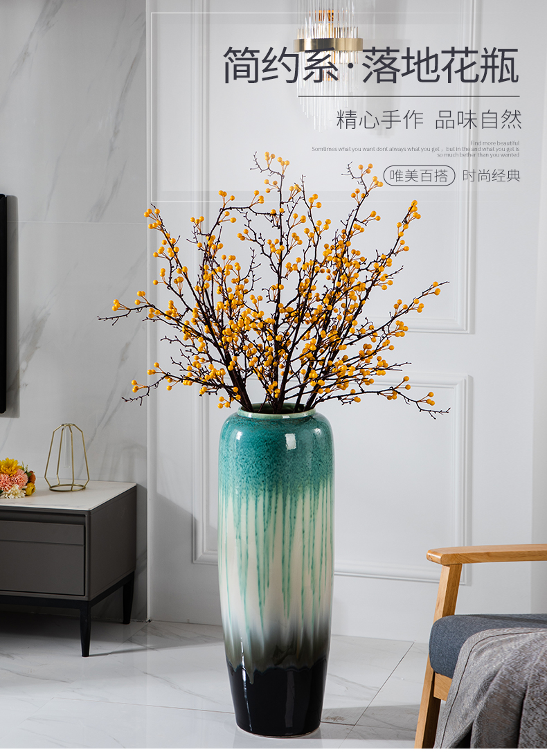 Ground vase large I and contracted household living room TV cabinet of new Chinese style decorative ceramic vase big furnishing articles