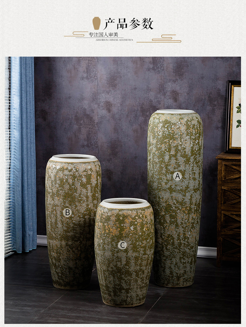 Restoring ancient ways of jingdezhen ceramic big vase landed the dried flower arranging furnishing articles window decoration hotel villa decoration POTS