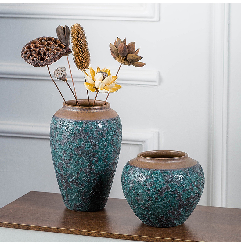 Ancient ceramics vase dried flower vase planting of I and contracted sitting room adornment wine furnishing articles creative flower arranging