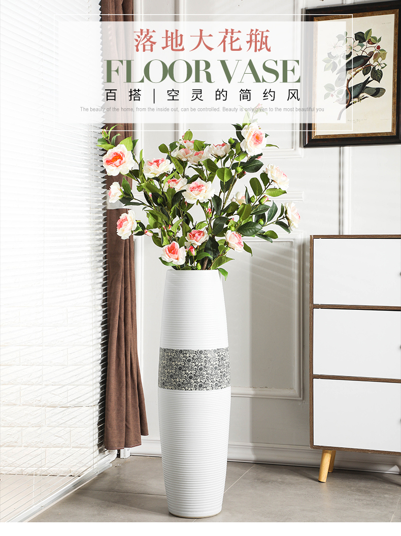 Gagarin ground vase large Nordic I and contracted household adornment is placed in the sitting room porch ceramic vase