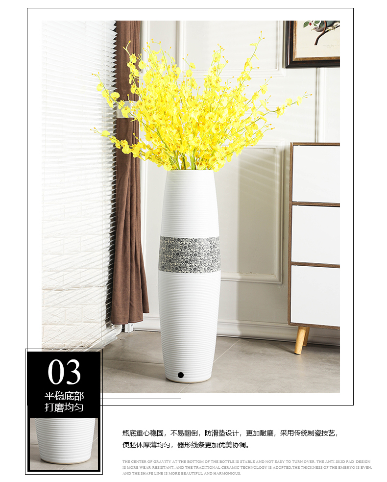 Gagarin ground vase large Nordic I and contracted household adornment is placed in the sitting room porch ceramic vase