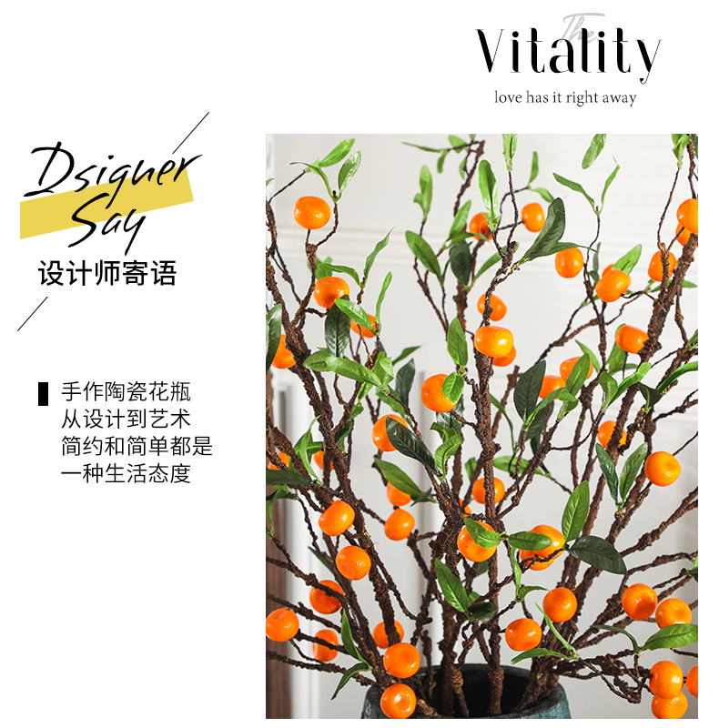 Gagarin ground vase restoring ancient ways American household decoration simulation of large ceramic sitting room adornment flowers in the vase